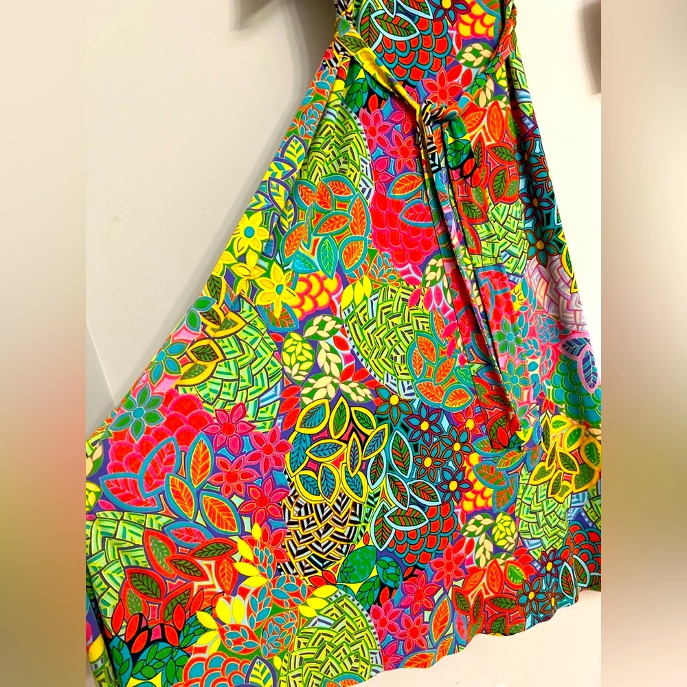 MSK Multicolor Maxi Dress. Pit to pit= 17.5” - Picture 5 of 6